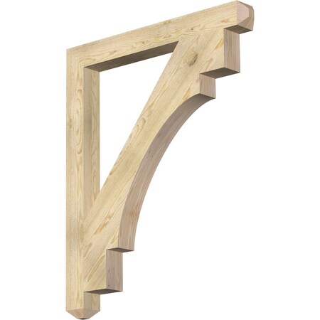 Merced Craftsman Rough Sawn Bracket, Douglas Fir, 4W X 38D X 46H